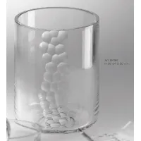 Zdjęcie Kosz łazienkowy z oryginalnym zdobieniem z włoskiego ręcznie szlifowanego kryształu – Il Paralume Marina