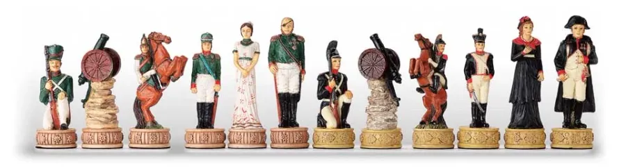picture 1 Luxurious, painted chess set Napoleon in Russia