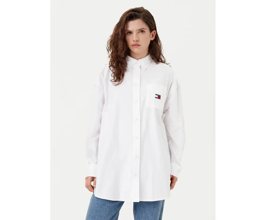obrazek 1 Tommy Jeans Koszula DW0DW20289 Biały Oversize