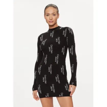 Zdjęcie Calvin Klein Jeans Sukienka codzienna J20J222526 Czarny Slim Fit