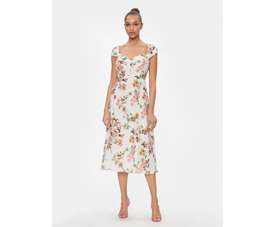 obrazek 1 Luisa Spagnoli Sukienka letnia Passionale 540698 Biały Regular Fit
