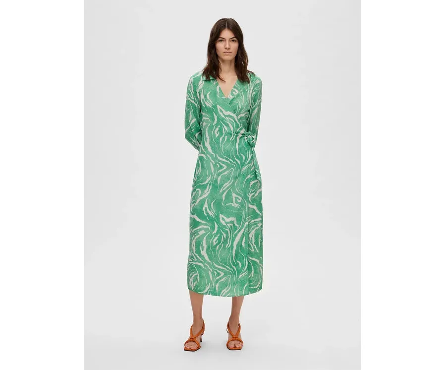 obrazek 1 Selected Femme Sukienka codzienna 16089030 Zielony Regular Fit