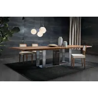 Zdjęcie Designerski, Oryginalny, Dębowy Stół z efektem Kory - Bamax