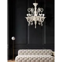 Picture Majestic Segovia chandelier made of hand-blown Murano glass