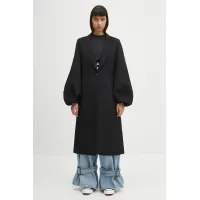 Zdjęcie JW Anderson płaszcz Balloon Sleeve damski kolor czarny przejściowy CO0329.PG1679.999