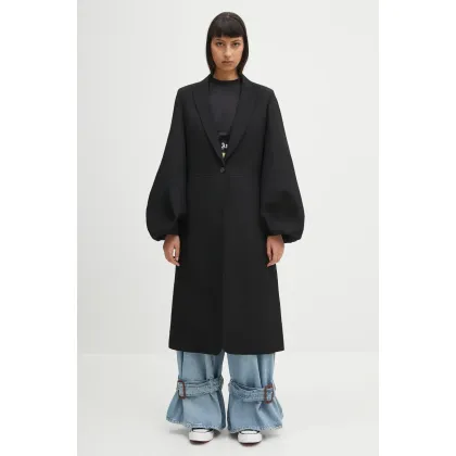 Zdjęcie JW Anderson płaszcz Balloon Sleeve damski kolor czarny przejściowy CO0329.PG1679.999