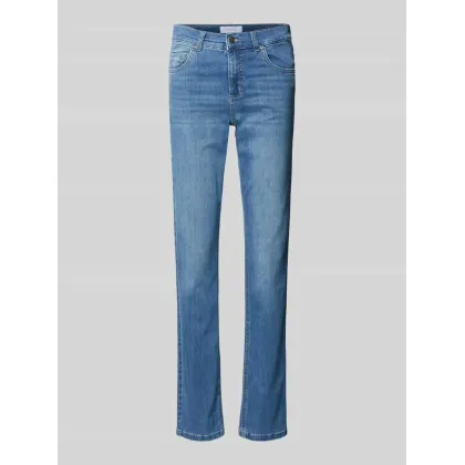 Zdjęcie Spodnie materiałowe o kroju slim tapered fit z dodatkiem streczu model ‘Solid’