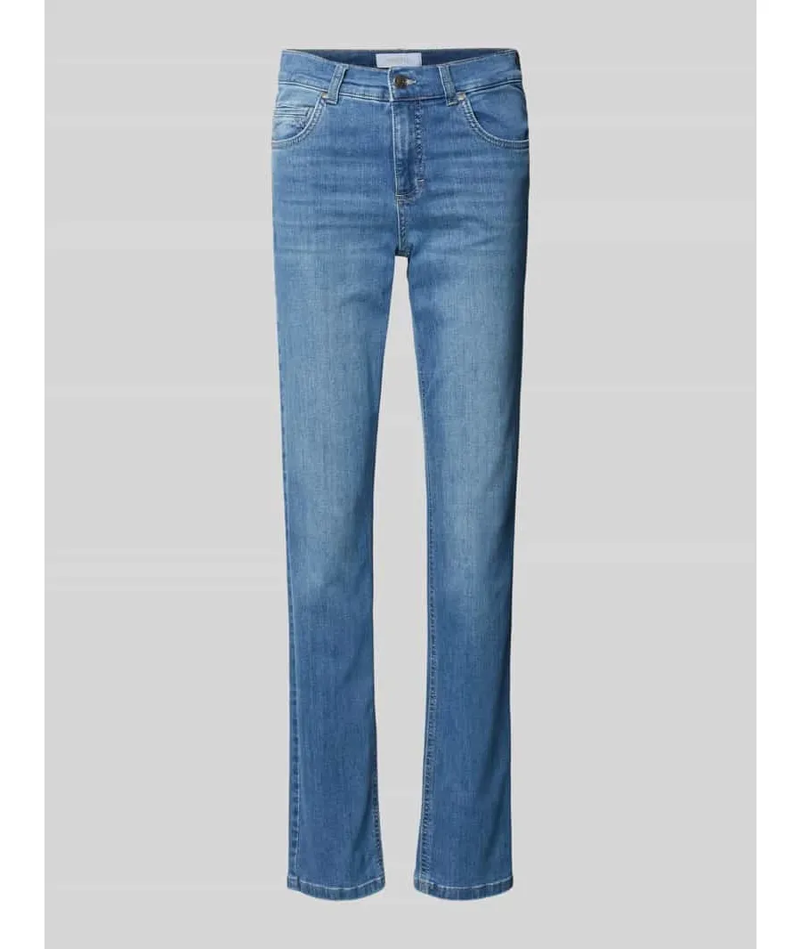 obrazek 1 Spodnie materiałowe o kroju slim tapered fit z dodatkiem streczu model ‘Solid’