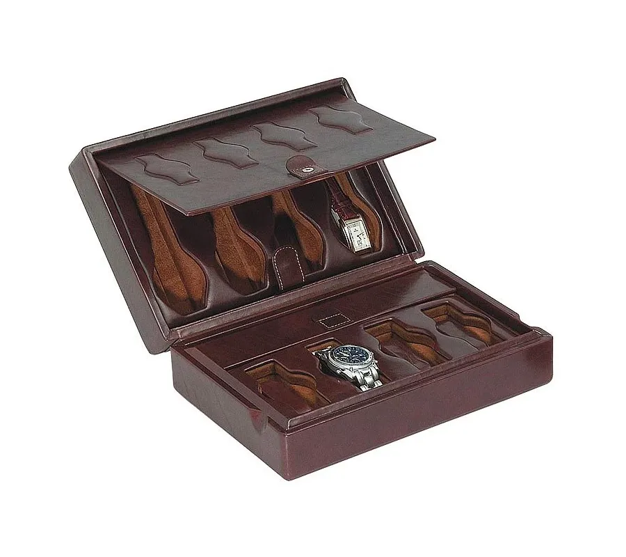 picture 1 A unique box for 8 watches - made of leather - Absolute Breton