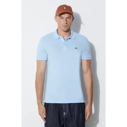 Zdjęcie Lacoste polo bawełniane kolor niebieski