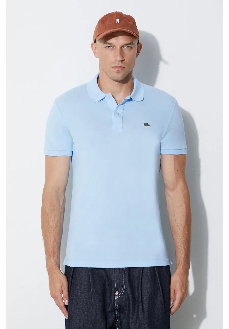 obrazek 1 Lacoste polo bawełniane kolor niebieski