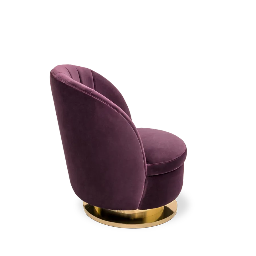 obrazek 4 Fioletowy fotel gabinetowy