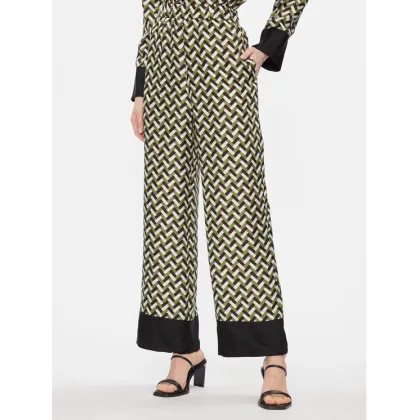 Zdjęcie Max Mara Leisure Spodnie materiałowe Sesamo 2416131017650 Zielony Relaxed Fit