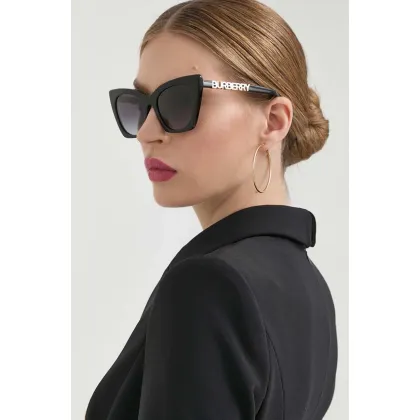 Zdjęcie Burberry okulary przeciwsłoneczne MARIANNE damskie kolor czarny 0BE4372U