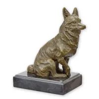 Picture Elite bronze sculpture of a sitting fox