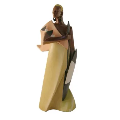 Zdjęcie Figurka wojownika Masajów z porcelany