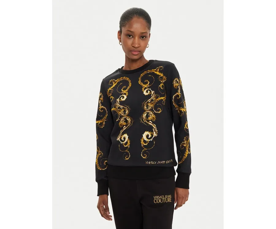 obrazek 1 Versace Jeans Couture Bluza 77HAI3P9 Czarny Regular Fit