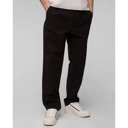 Zdjęcie Czarne Spodnie Męskie Goldwin One Tuck Tapered Stretch Pants