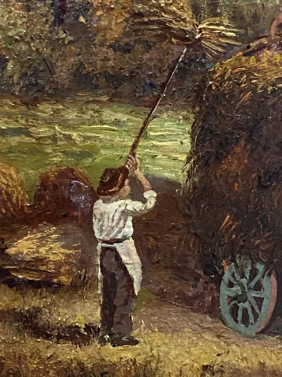 obrazek 5 Obraz olejny na drewnie przedstawiający scenę wiejską - Pietro Colonna