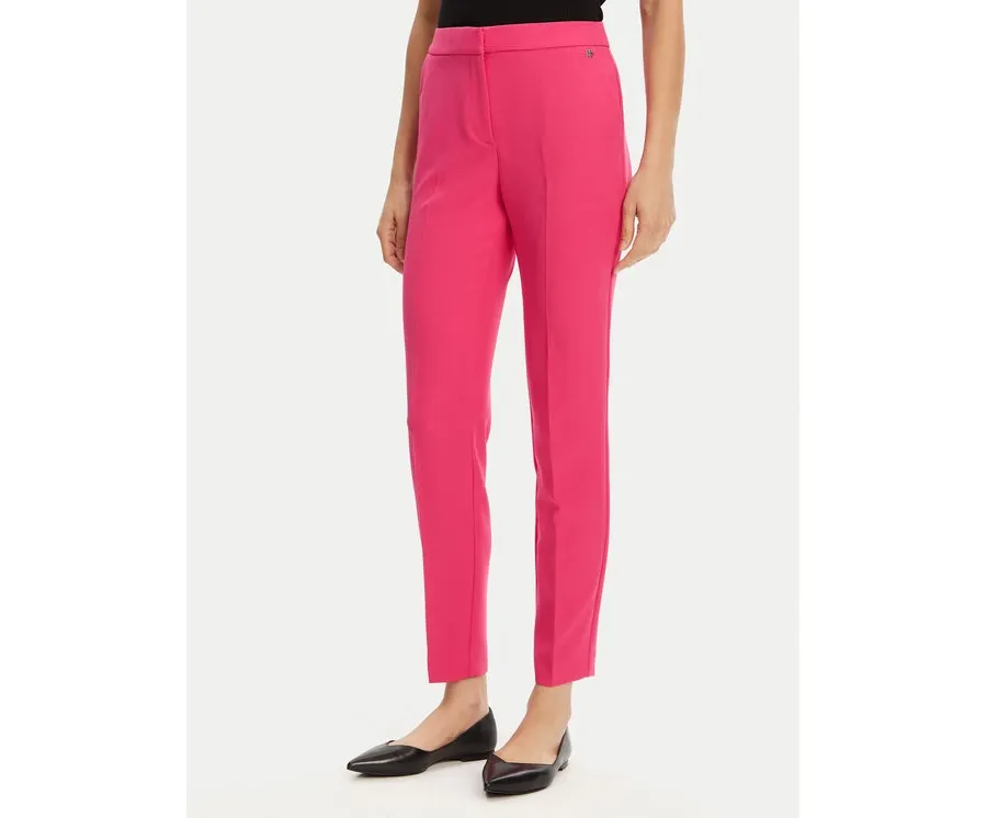 obrazek 1 HUGO Spodnie materiałowe Hagonia-1 50539991 Różowy Slim Fit