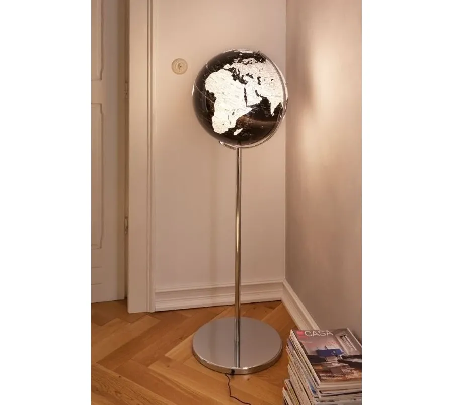 obrazek 2 Podświetlany elegancki globus na nodze