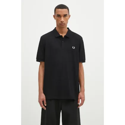 Zdjęcie Fred Perry polo bawełniane Plain Fred Perry Shirt kolor czarny gładki M6000.350