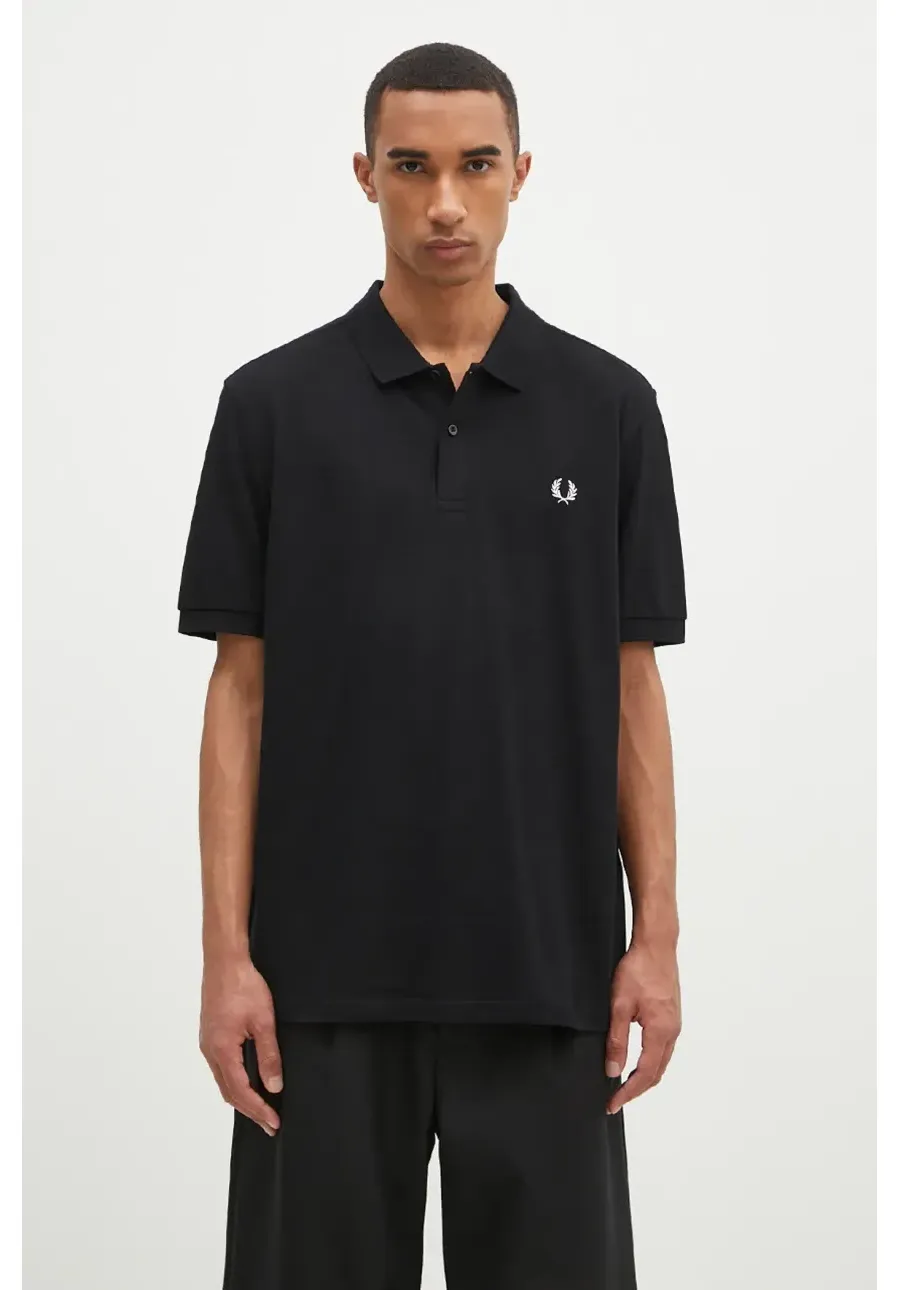 obrazek 1 Fred Perry polo bawełniane Plain Fred Perry Shirt kolor czarny gładki M6000.350