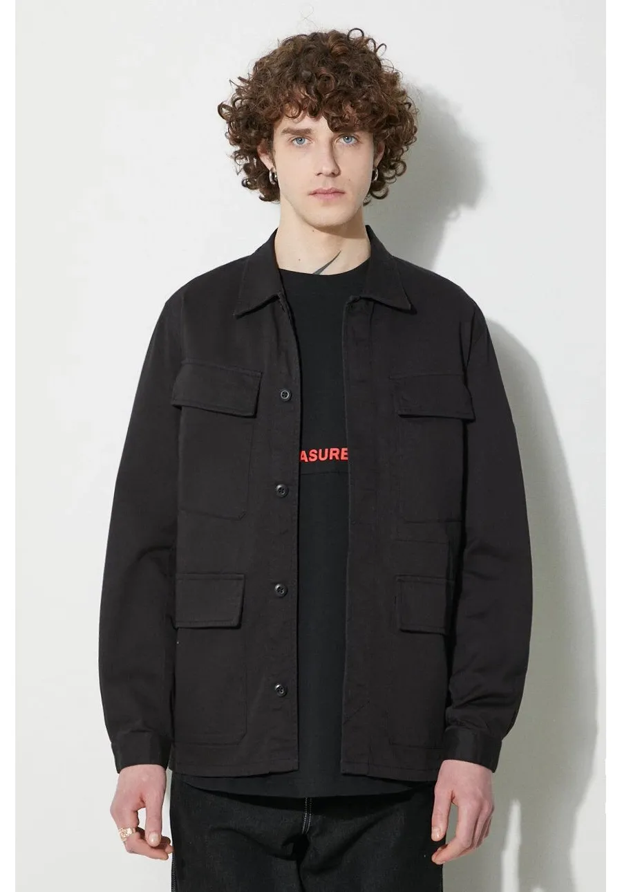 obrazek 1 Universal Works kurtka bawełniana Mw Fatigue Jacket kolor czarny przejściowa 166.BLACK