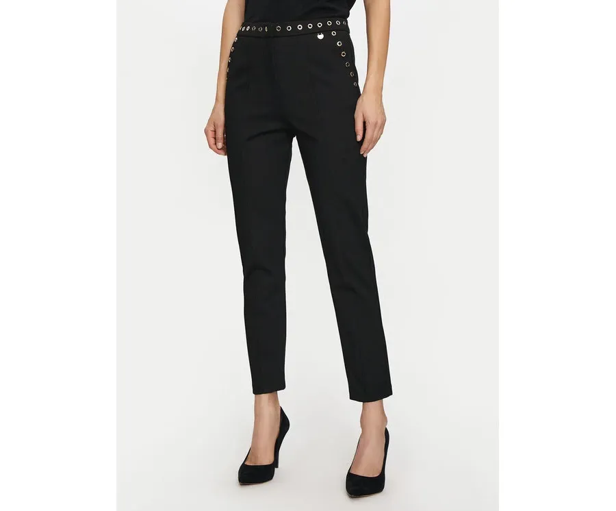 obrazek 1 LOLA CASADEMUNT Spodnie materiałowe LF2414008 Czarny Regular Fit