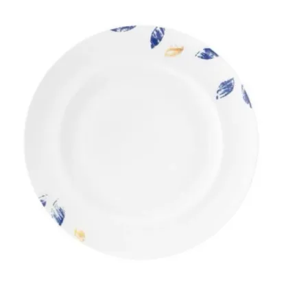 Zdjęcie Ekskluzywny biały porcelanowy okrągły talerz – Tettau