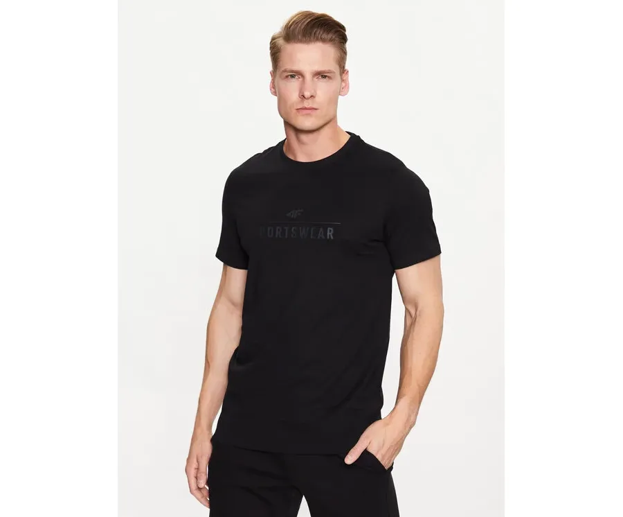obrazek 1 4F T-Shirt 4FSS23TTSHM539 Czarny Regular Fit