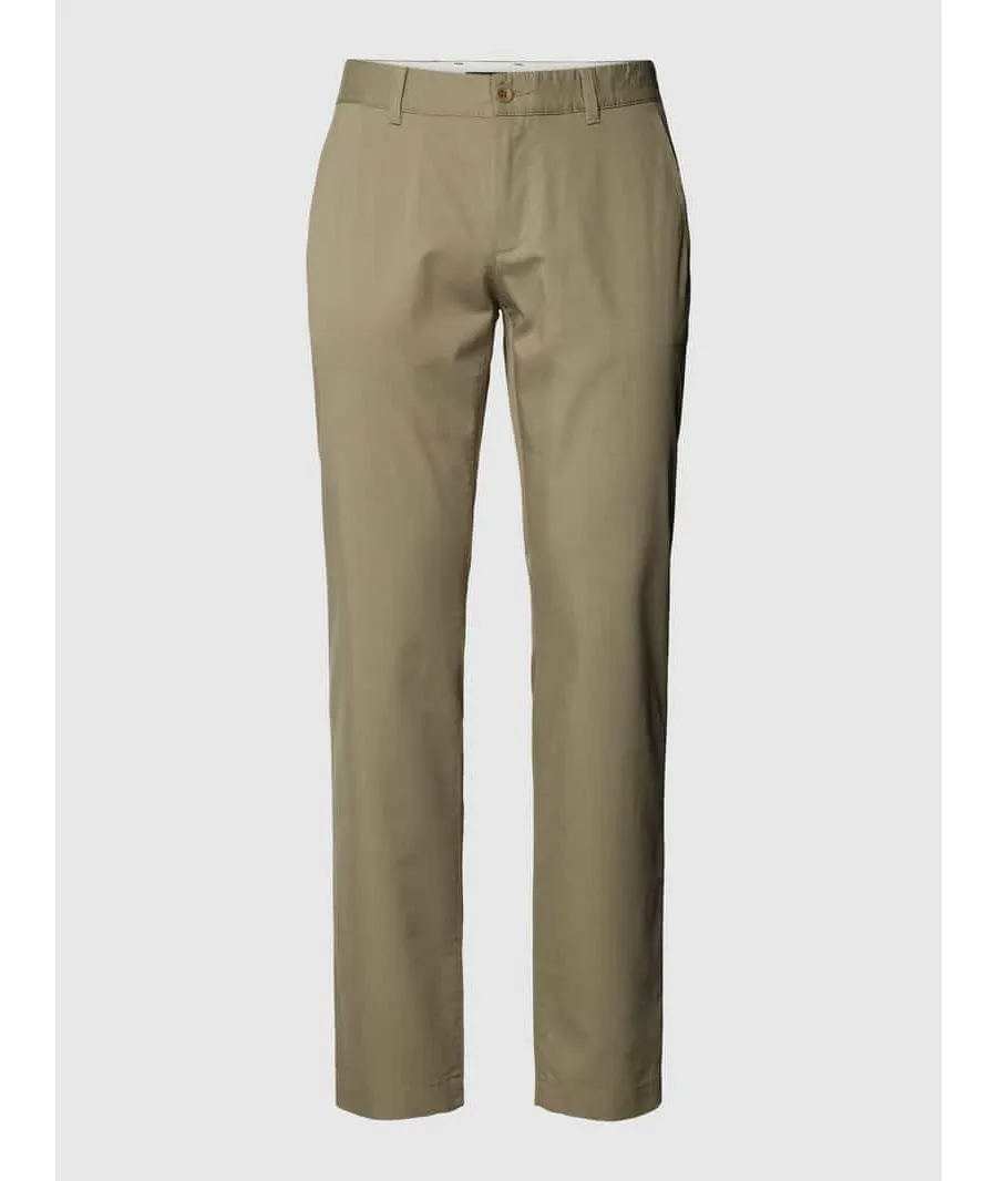 obrazek 1 Chinosy o kroju slim fit z bocznymi, wpuszczanymi kieszeniami model ‘Ceramica’