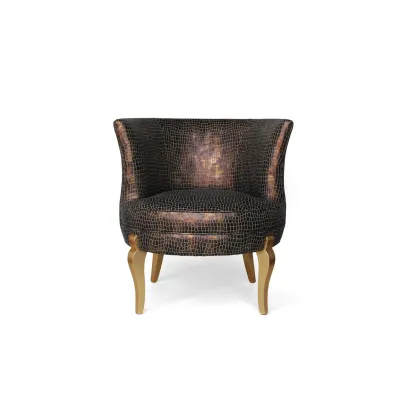 Picture A unique chair with gold leaf