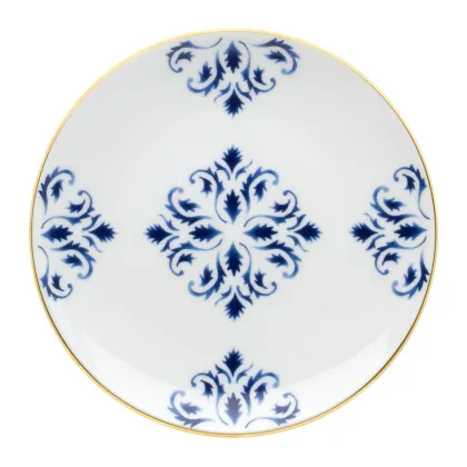 Zdjęcie Talerz na chleb i masło Transatlântica z delikatnym niebieskim ornamentem - Vista Alegre