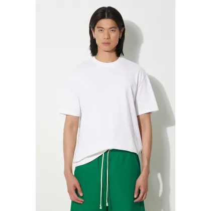 Zdjęcie Puma t-shirt bawełniany MMQ męski kolor beżowy gładki 624009