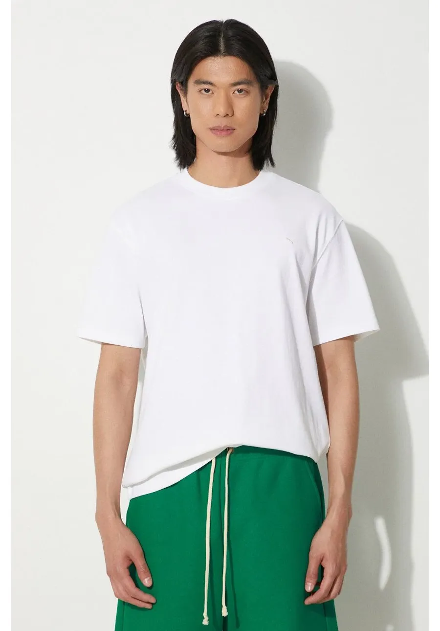 obrazek 1 Puma t-shirt bawełniany MMQ męski kolor beżowy gładki 624009