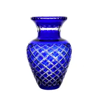 Zdjęcie Anita Crystal - Elegancki kryształowy wazon szlif Krata