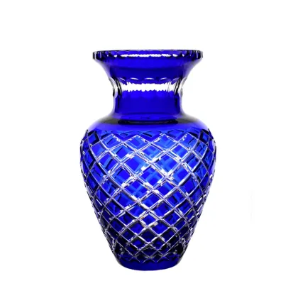 Picture Anita Crystal - Elegant crystal vase with Lattice cut