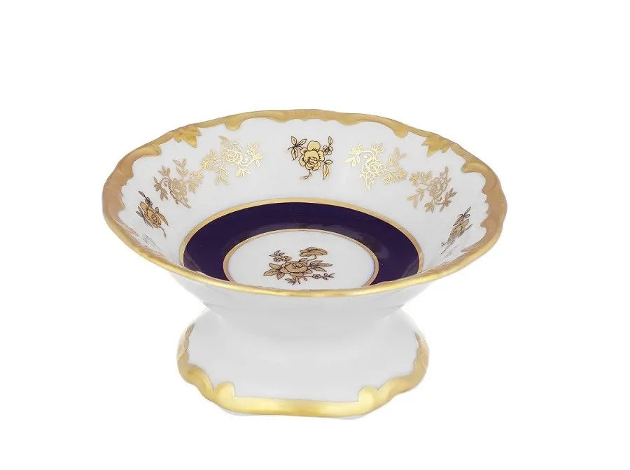 obrazek 1 Mała zdobiona patera z porcelany
