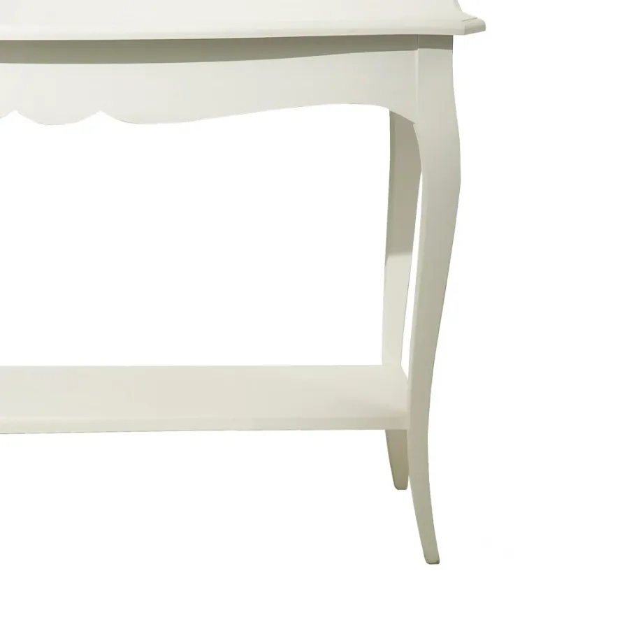 obrazek 2 Konsola z litego drewna z dolną półką H.80xL.120xP.44 cm