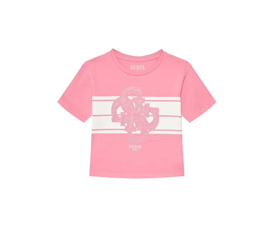obrazek 1 Guess T-Shirt J5YI09 K6YW4 Różowy Regular Fit