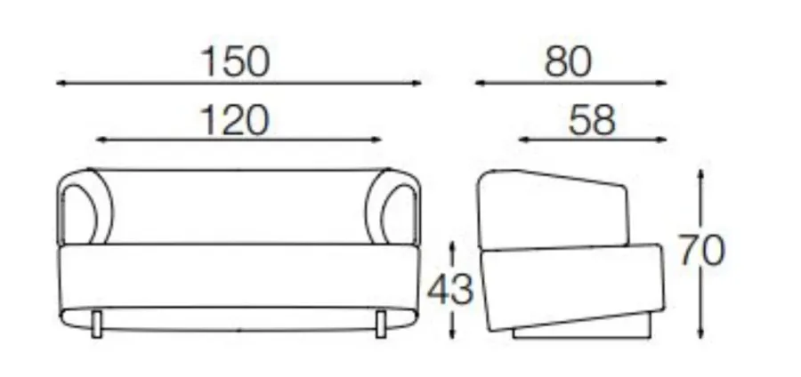 obrazek 4 Komfortowa sofa Loft dla dwóch osób