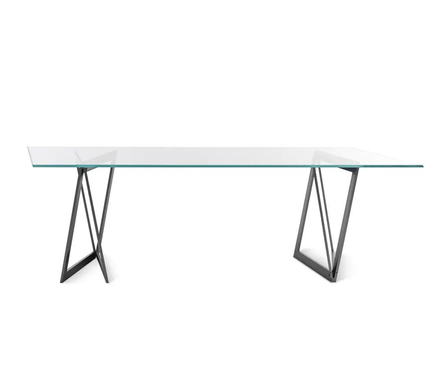 obrazek 11 Designerski Stół z Szklanym Blatem do Minimalistycznego Salonu - Casmania