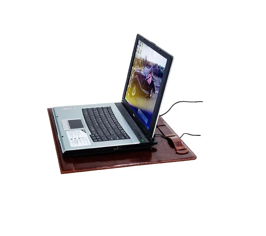 picture 1 Leather laptop pad - 17 inches - Absolute Breton