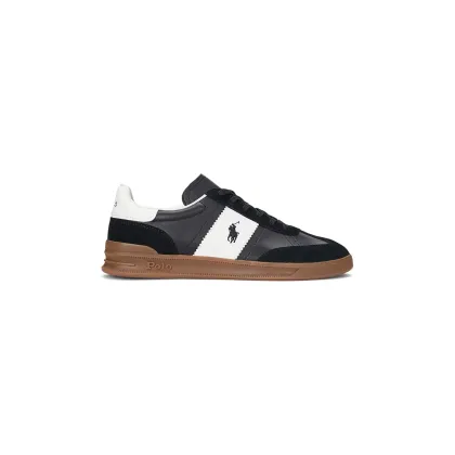 Zdjęcie Polo Ralph Lauren sneakersy skórzane Hrt Aera Pp kolor czarny 809956119001