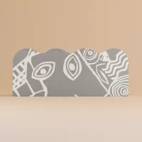 Picture Beautiful headboard decorated with an abstract motif