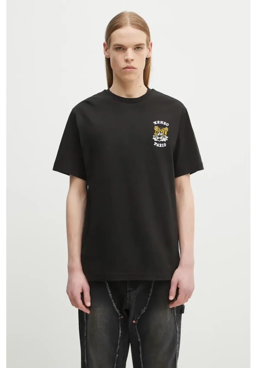 obrazek 1 Kenzo t-shirt bawełniany x Verdy kolor czarny z aplikacją FF58TS4824SG.99J