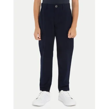 Zdjęcie Tommy Hilfiger Spodnie materiałowe KB0KB08837 Granatowy Regular Fit