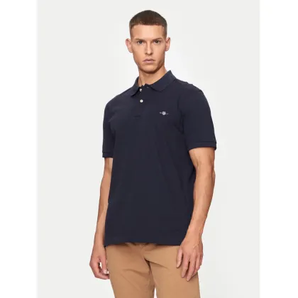 Zdjęcie Gant Polo Shield 2220 Granatowy Slim Fit