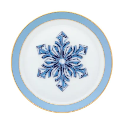 Zdjęcie Mały okrągły talerz Estrela ze świątecznej kolekcji Crystallize - Vista Alegre